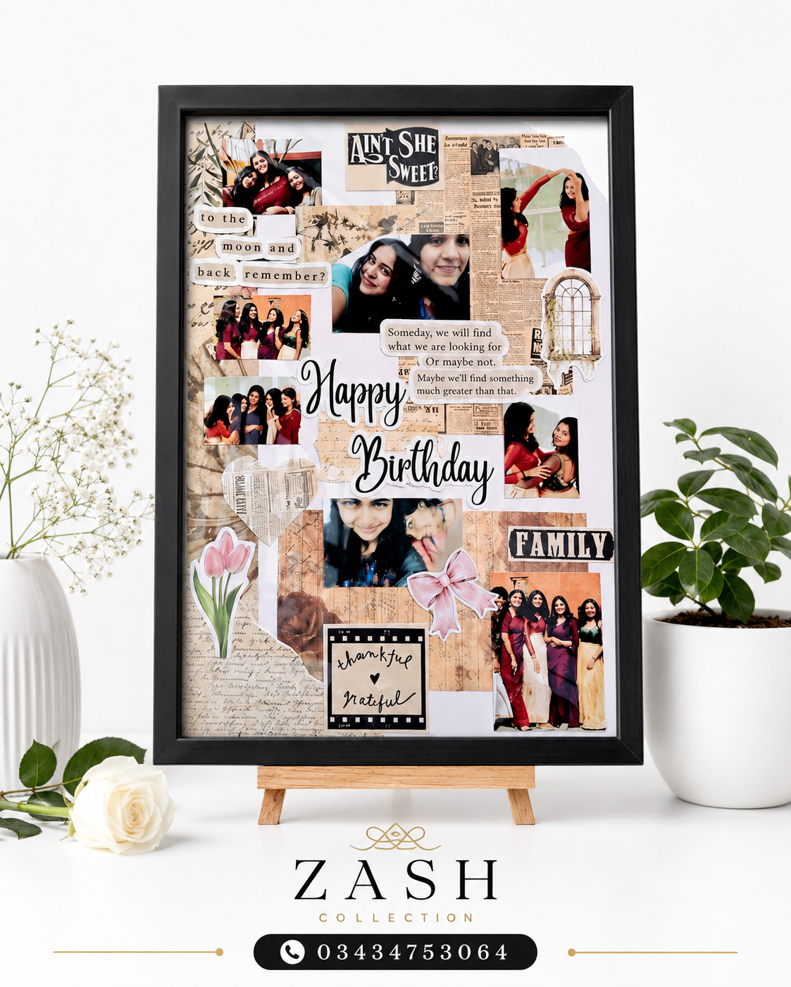 customise birthday frame