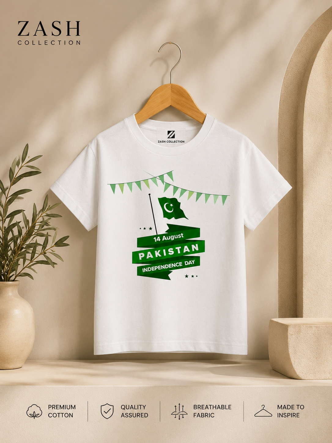 14 August customized T-Shirt for Kids - Image 2