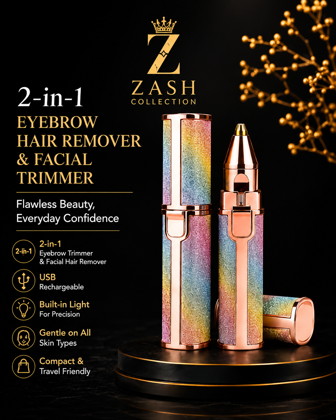 blawless 2-in-1 Eyebrow & Facial Hair remover