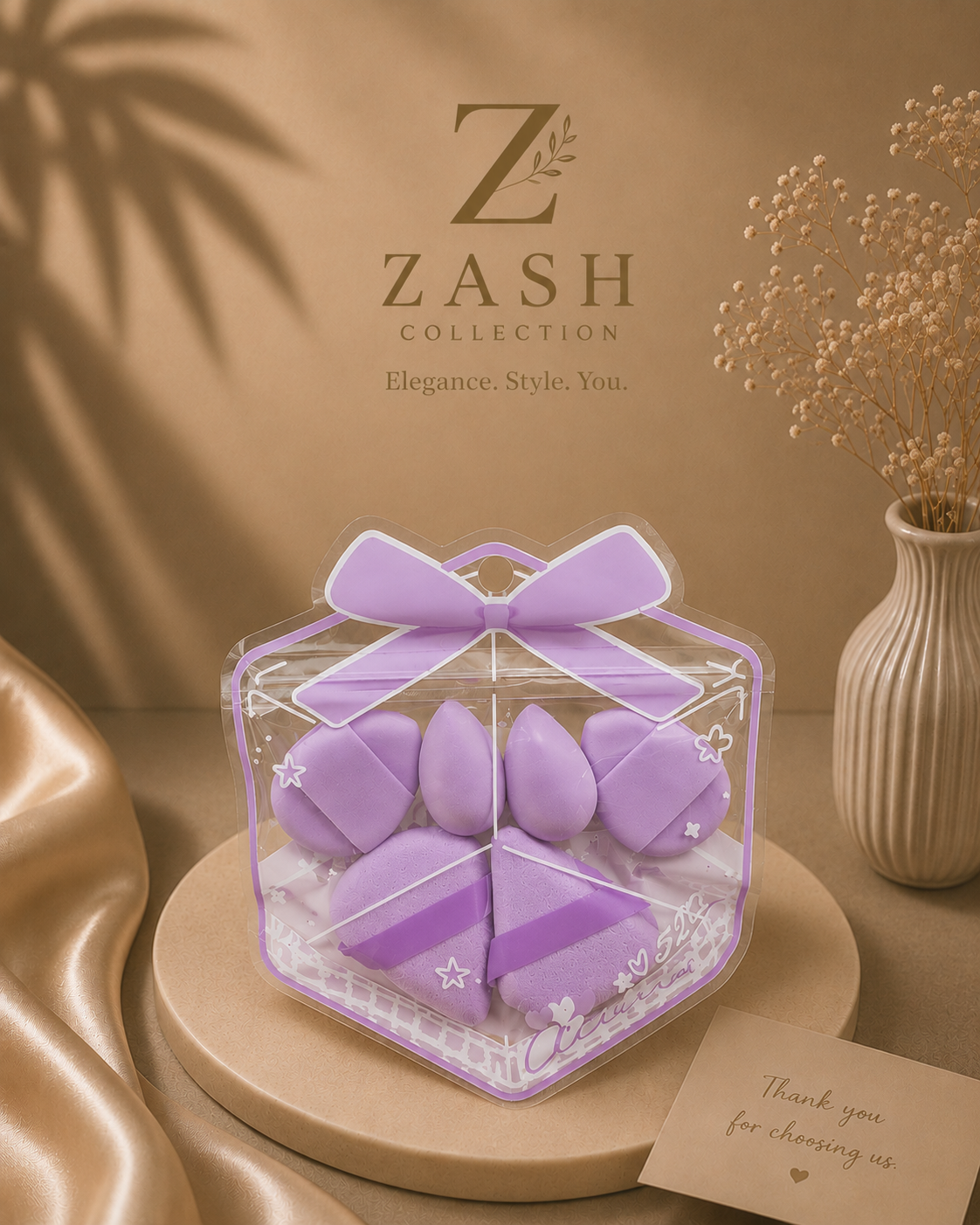 Luxury Mini Makeup Puff Set- Beauty Blender Puff Set - Image 2
