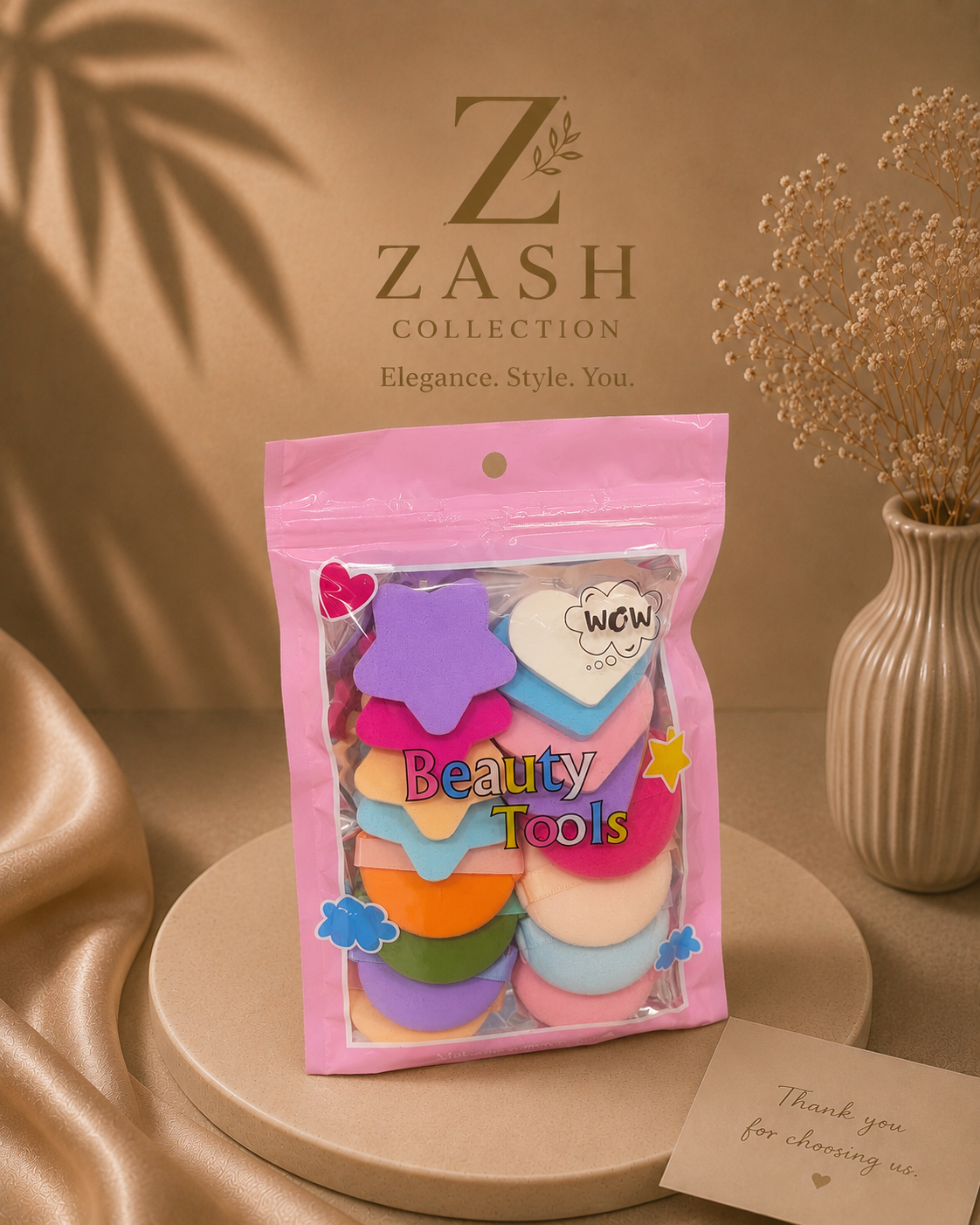 Multi-Shape Makeup Sponge Set – Soft Beauty Blender Kit