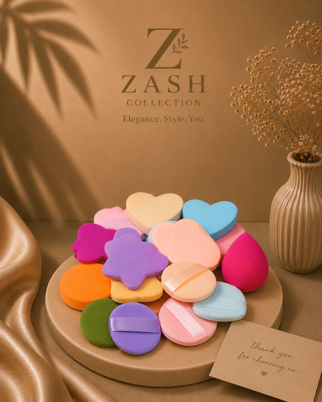 Multi-Shape Makeup Sponge Set – Soft Beauty Blender Kit - Image 2