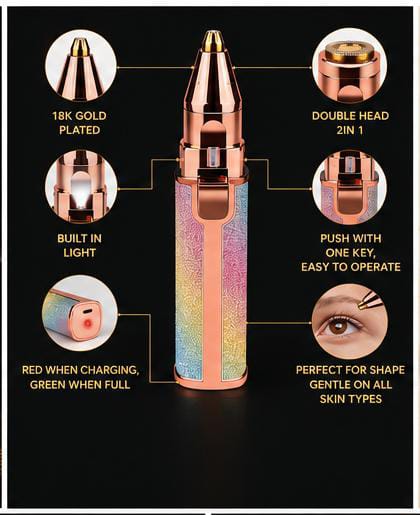 blawless 2-in-1 Eyebrow & Facial Hair remover - Image 3